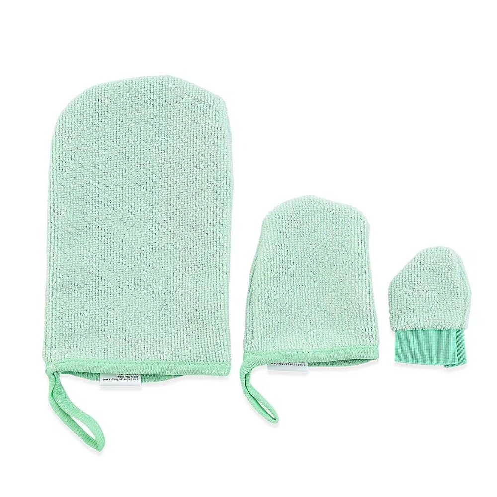 NEW Nord + Bare 3 Pcs Cleansing Mitts-White, Pink or Green